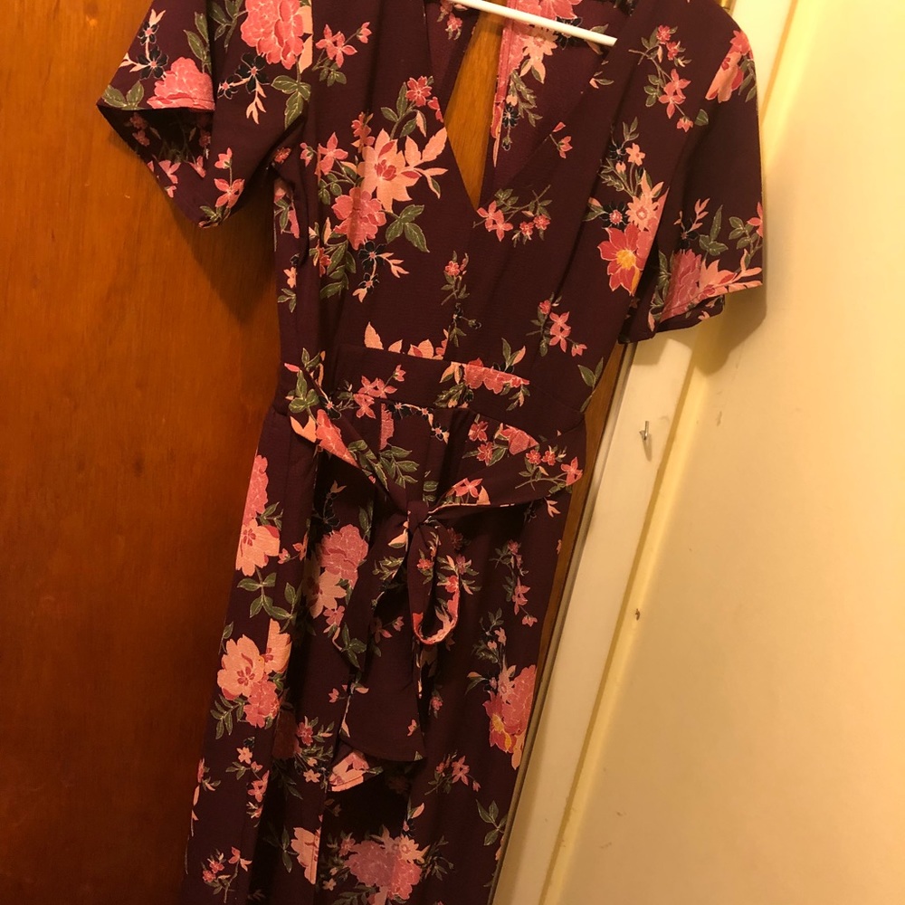Floral Maxi Skort Romper!